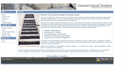 Desktop Screenshot of channelislandtenders.com