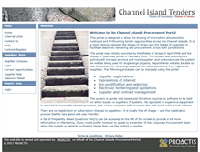Tablet Screenshot of channelislandtenders.com